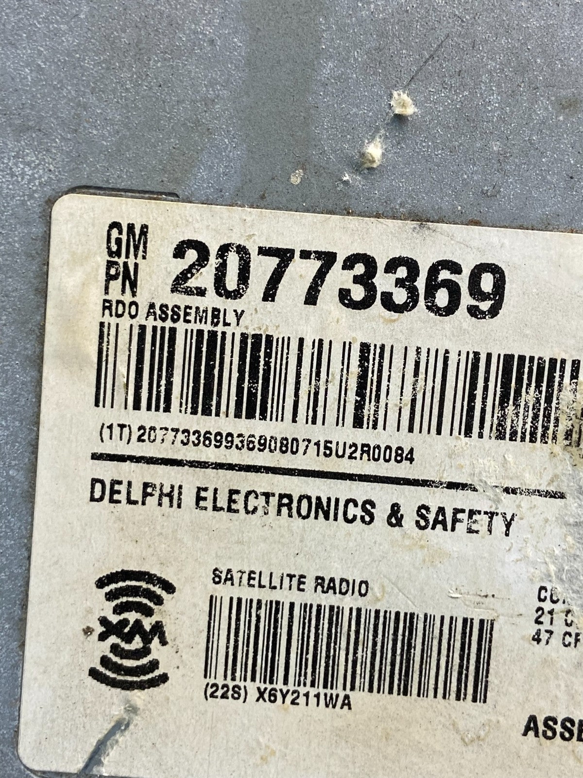 2008-2011 Cadillac CTS Am Fm Cd Player Radio Receiver ae2267 DG6