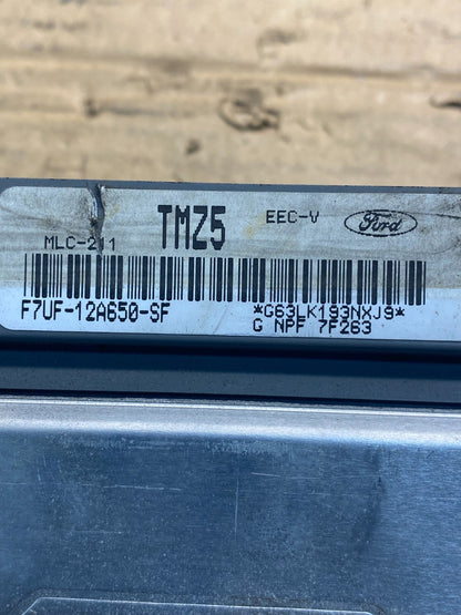 1997 Ford E150 ECM ECU Engine Computer Module F7uf-12a650-sf ad9372 DG2