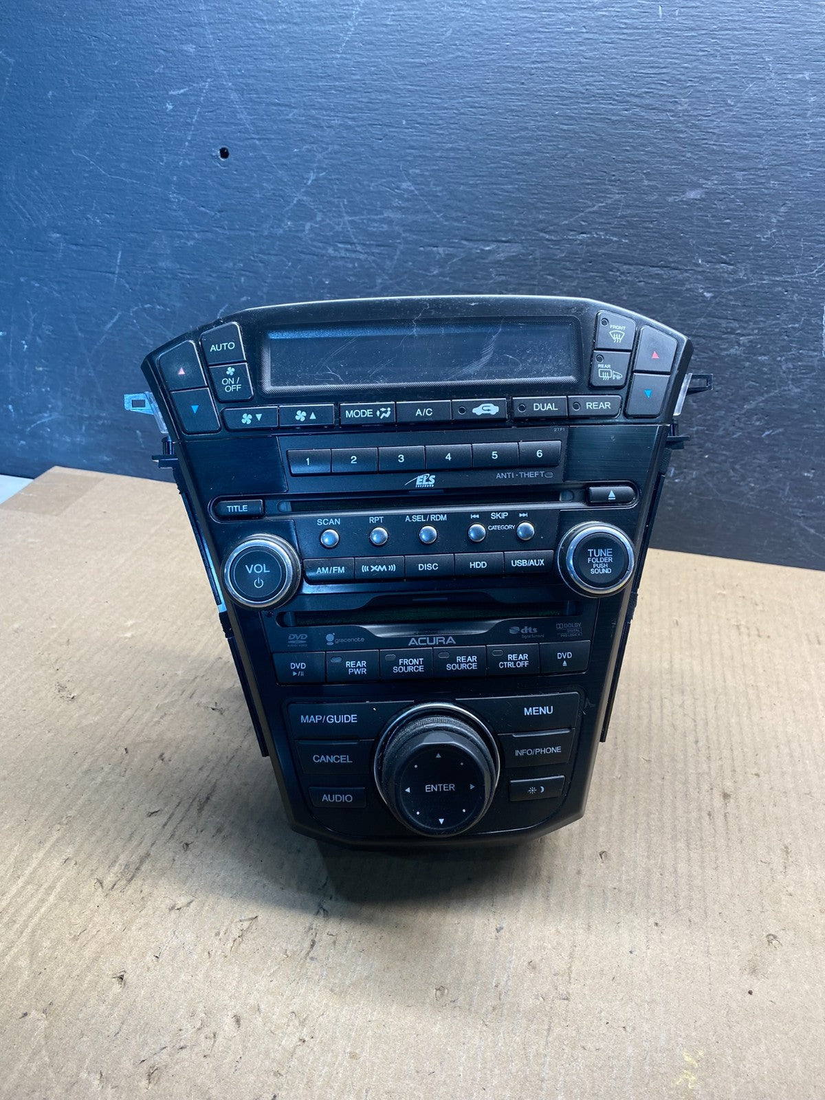 2010 to 2013 Acura Mdx Radio Stereo 6 CD Player Climate Control Pan OE AE6391 DG0