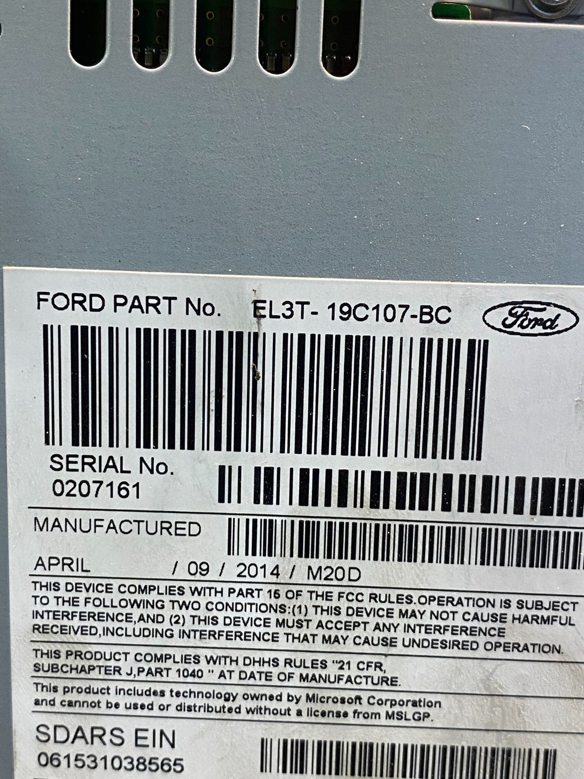 2011 2014 Ford F150 Radio Stereo Audio AM/FM CD Player Receiver ad1553 DG6