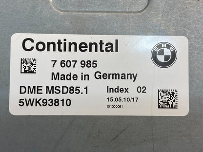 2007 to 2014 BMW X5 ECM ECU Engine Control Computer Module 7607985 AE2322 DW2