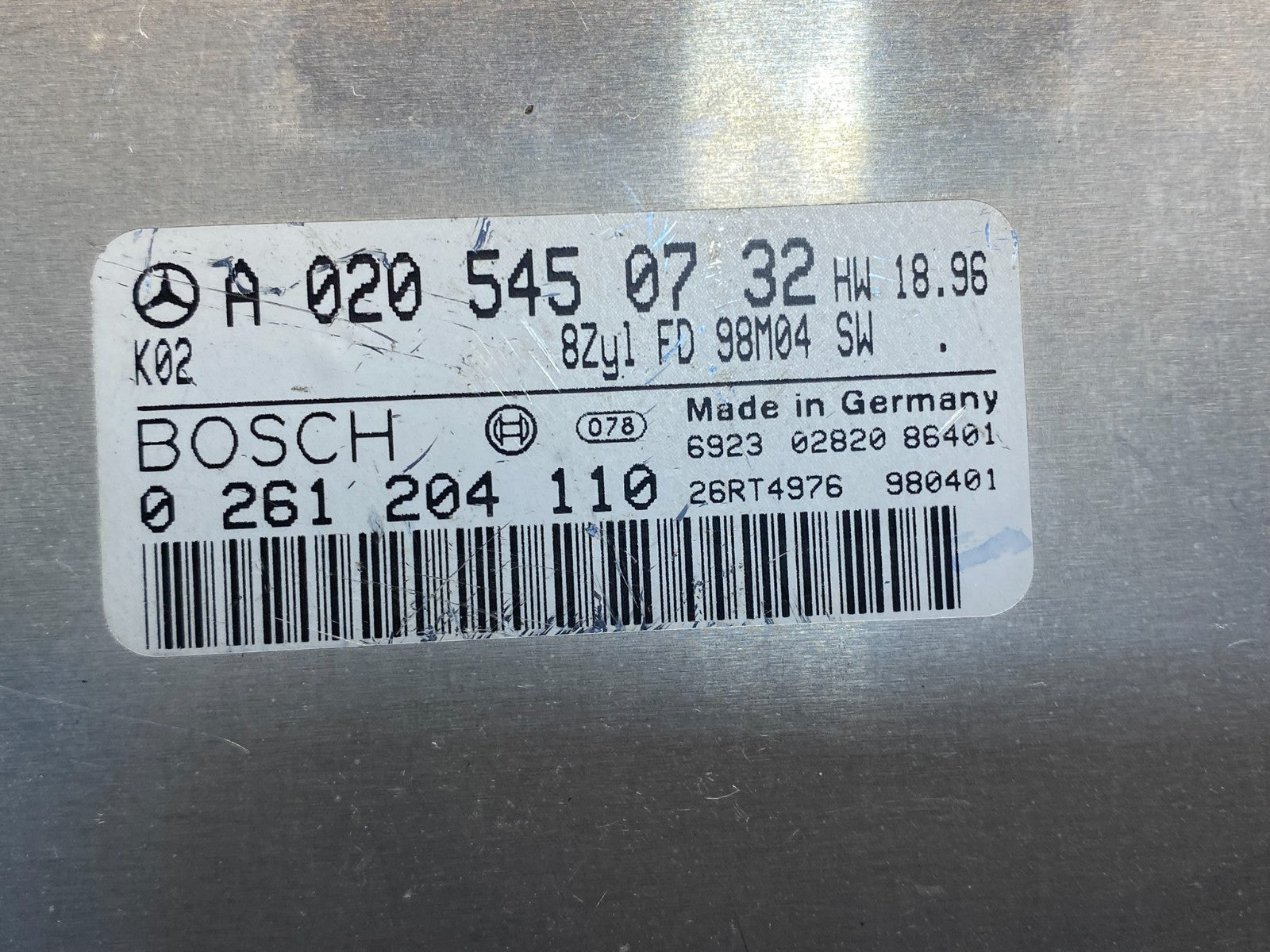 1998 to 2002 Mercedes Benz ML430 Engine Computer Module Ecu Ecm AF8953 DG2
