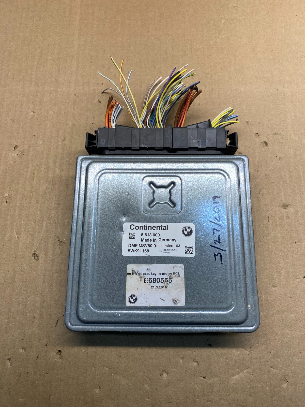 2008 - 2010 BMW 328i 528i E90 ECM ECU Engine Computer 7587166 AG7524 DG0