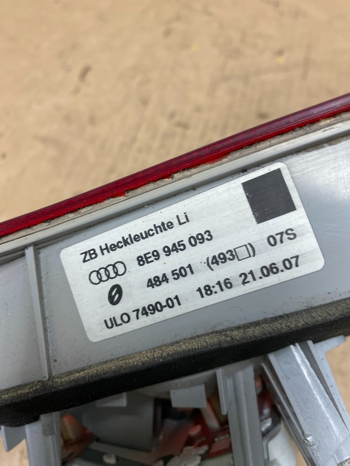 2004 to 2008 Audi A4 Avant Left Driver LH Inner Tail Light Oem N1485 DW6