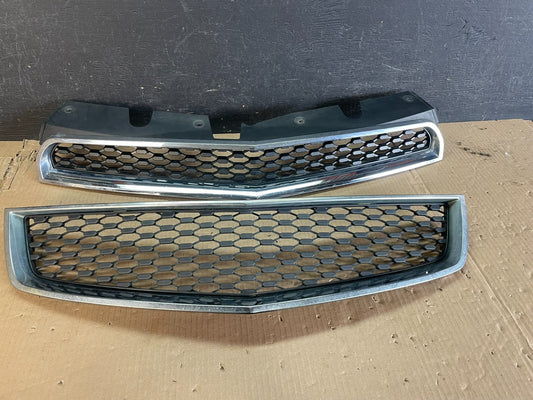 2010-2013 Chevrolet Equinox Upper Lower Set Front Chrome Grill Grille AE3667 DG0