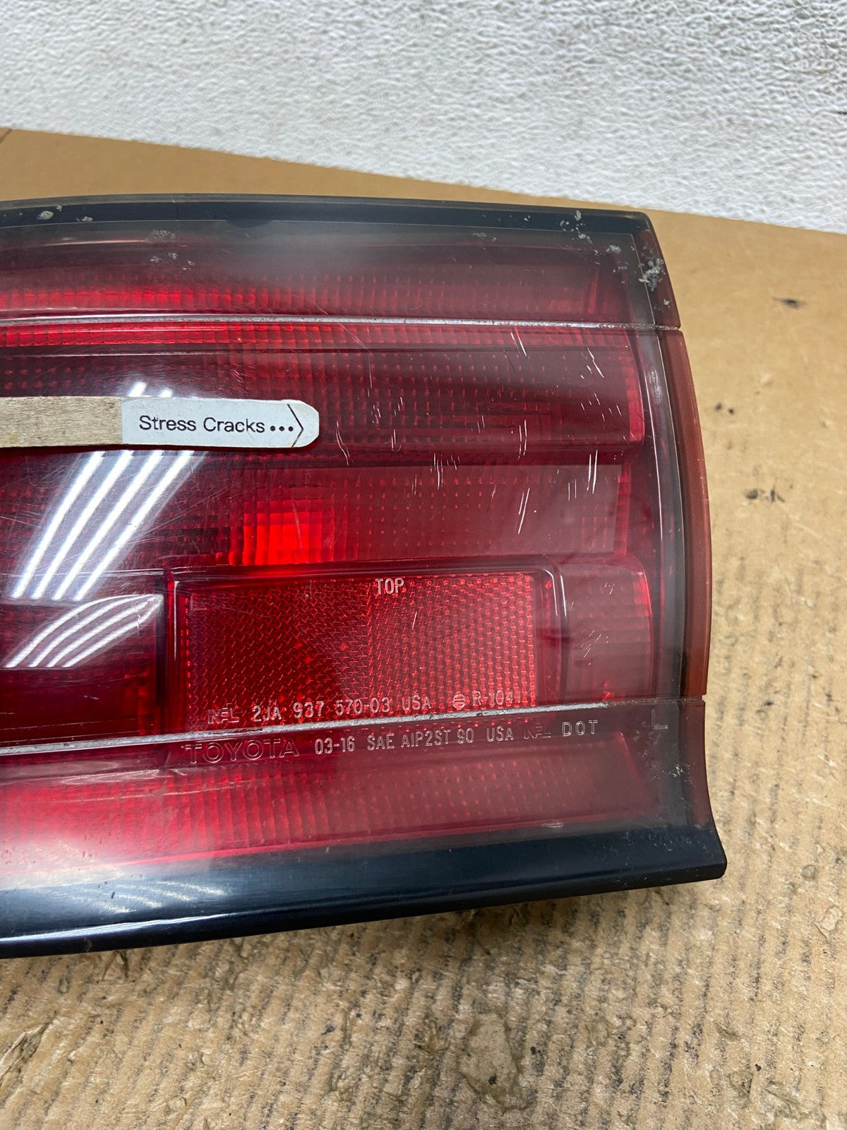 1992 1993 1994 Toyota Camry Left Driver LH Side Tail Light AE2768 LK4