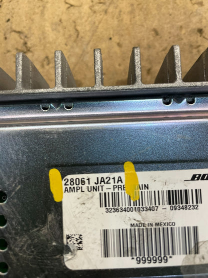 2013 2018 Nissan Altima Radio Stereo Audio Amplifier Amp Sound W7386 DG3