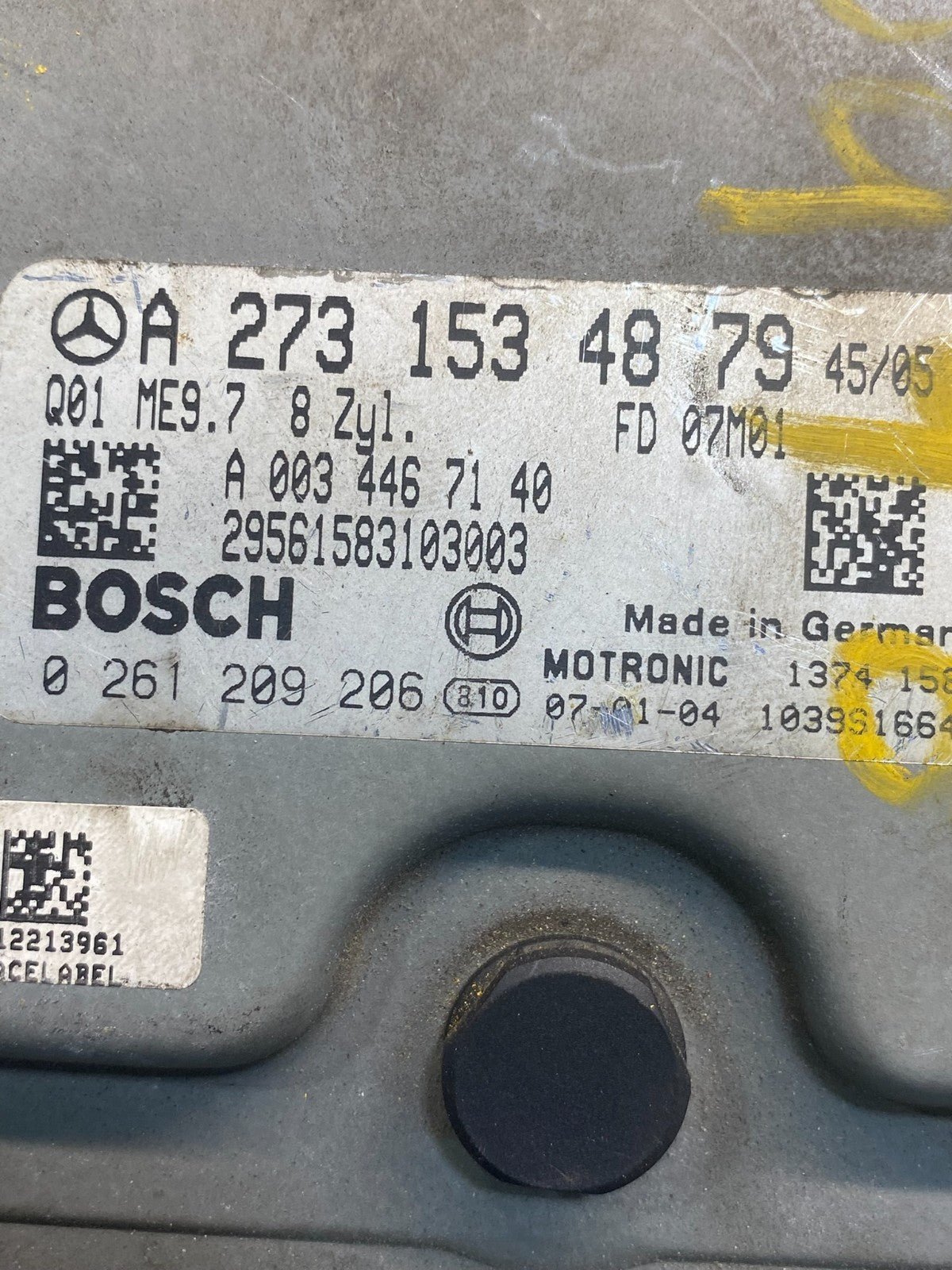 2007 to 2012 Mercedes GL450 ECM ECU Engine Control Module AE7772 DW2