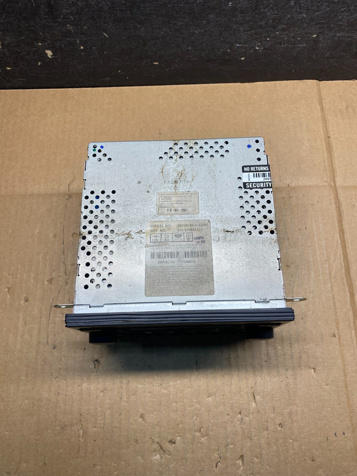2002 to 2006 Honda Crv CR-V AM FM Radio CD Player Tape AI9964 DG3
