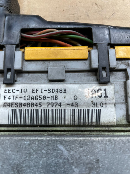1991 1992 1993 Ford Van E250 E350 5.8L Engine Control Module Unit ECU r9160 DG3