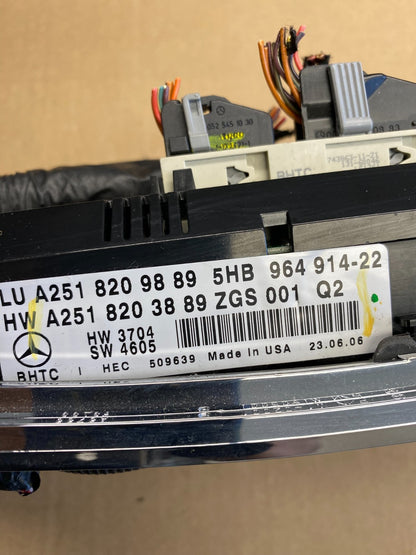 2007 2008 2009 Mercedes ML350 AC Temp Heater Climate Control OEM ab9165 DG4