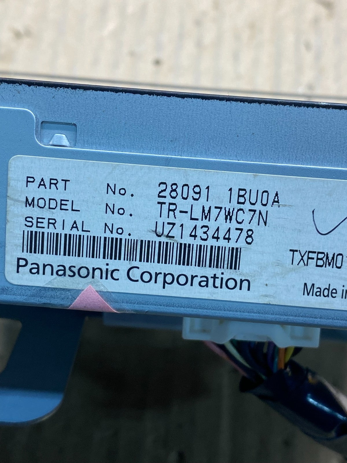 2011 - 2012 Infiniti G35 Information Display Screen 280911BU0A AI4886 DG4