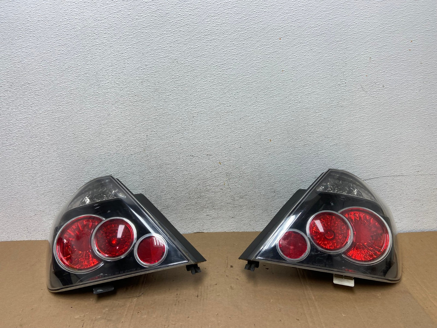 2007 to 2010 Scion TC Left+Right Set Black Tail Lights AD7924 LK0