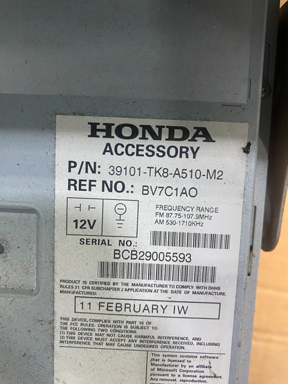 2011 to 2013 Honda Odyssey Radio AM/FM Control Panel AF6581 DG6