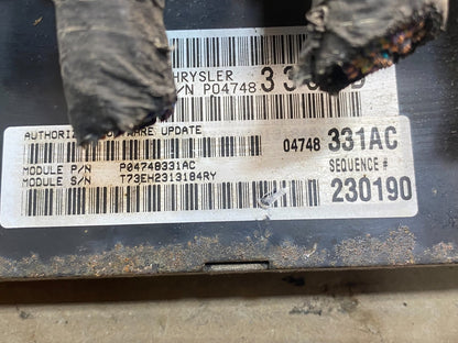 2004 Chrysler Pacifica Engine Control Computer ECM p04748331ac AF4007 DW2