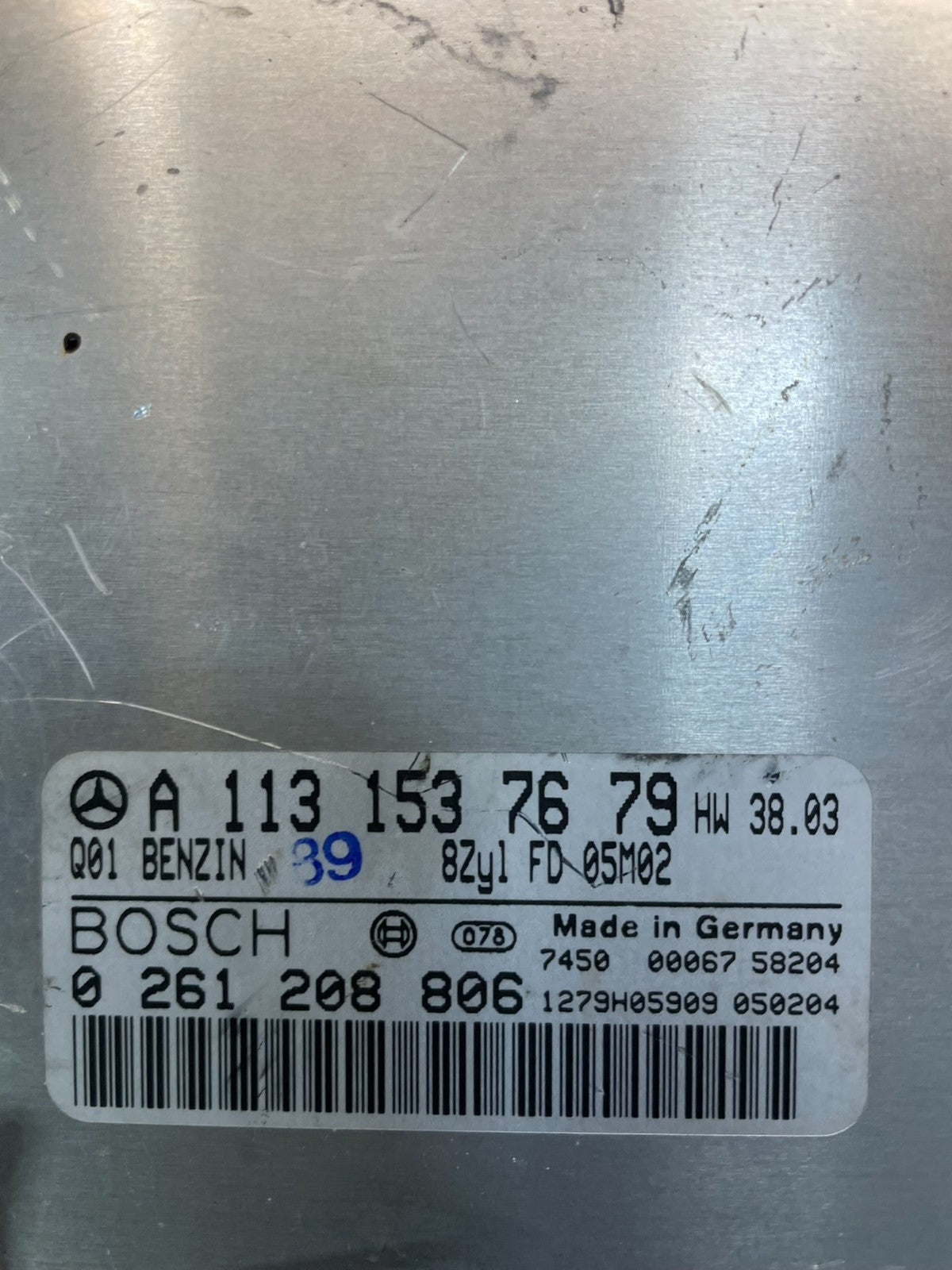 2006 to 2009 Mercedes 3.5L ECU E350 ML350 E350 C350 a1131537679 v2060 DG3