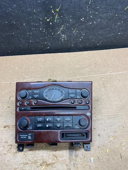 2007 to 2008 Infiniti G35 G37 Radio Player Climate Control Panel Bezel w9800 DG0
