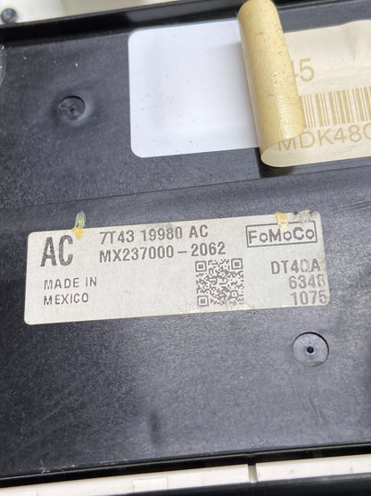2007 - 2010 Ford Edge Heater Climate Control Radio Control Dash Bezel AI6397 DG4