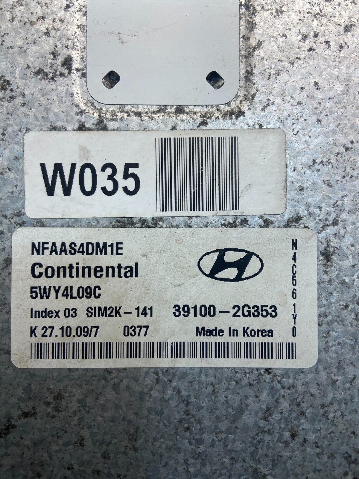 2009 to 2010 Hyundai Sonata Engine Control Unit ECU Module 39100-2g351 ad1817 DG2