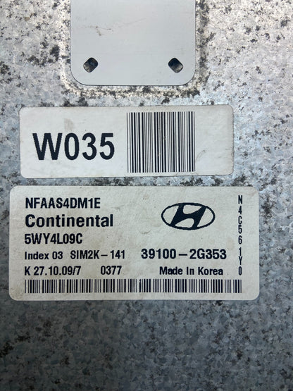 2009 to 2010 Hyundai Sonata Engine Control Unit ECU Module 39100-2g351 ad1817 DG2
