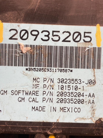 2009-2012 GMC Acadia Power Motor Liftgate Tailgate Control Module AE7496 DG5