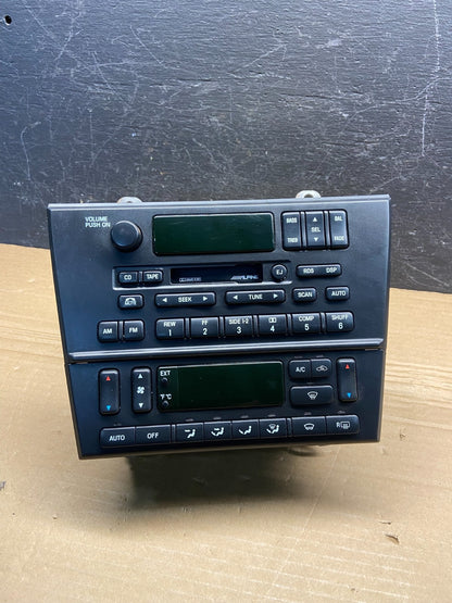 2000 2001 Lincoln LS Radio Cassette Dual Climate Control Panel AE4576 DG0