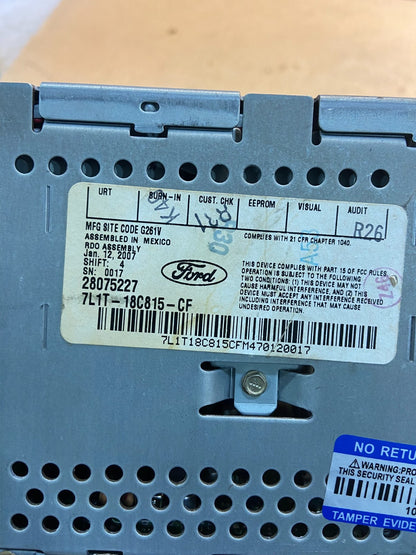 2007 Ford Expedition AM/FM Radio CD Player MP3 6-Disc OEM z8757 DG6