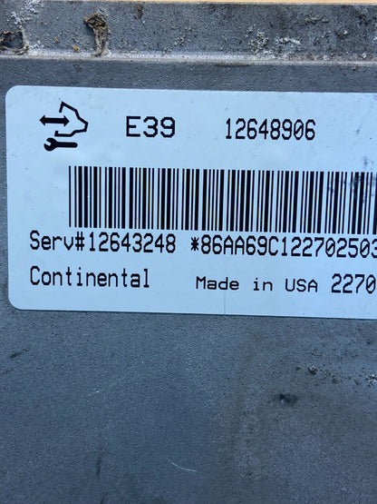 2012 Chevrolet Equinox Ecu Engine Control Module Unit Ecm 12648906 AE4628 DG2