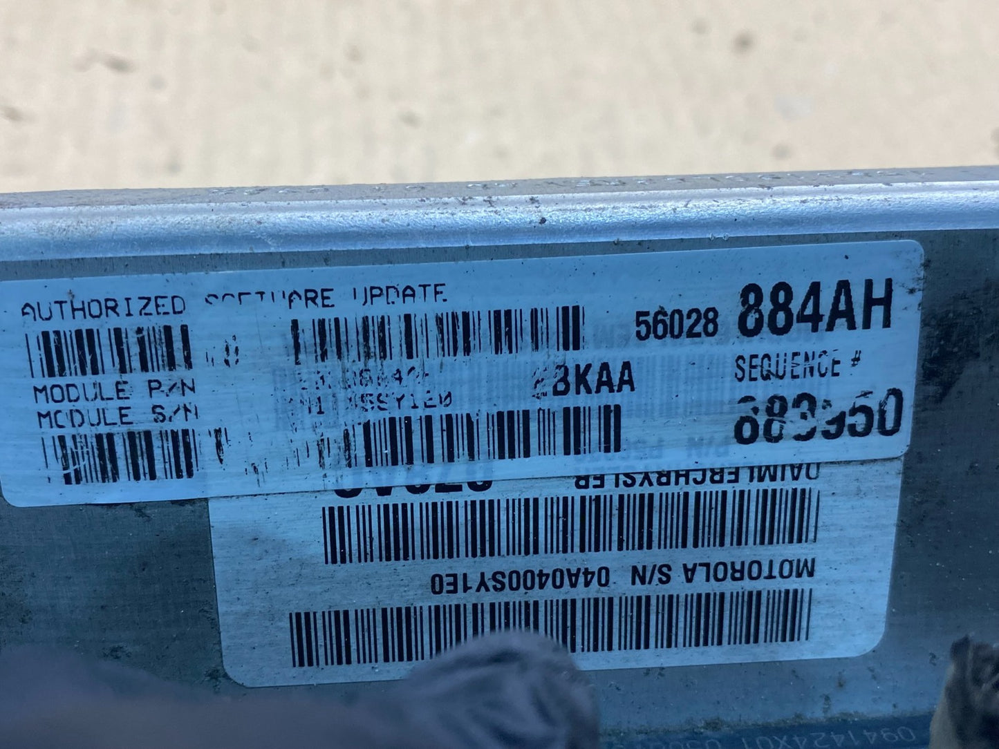 2005 Dodge Dakota 3.7L Engine Computer Module ECM ECU Unit AG9408 DW2