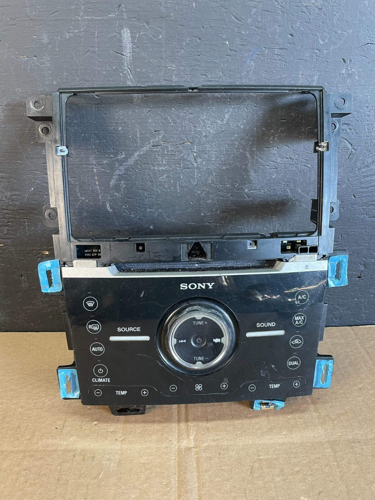 2011-2014 Ford Edge Heater Climate Control Sony Radio CD Control Dash AC2301 DG0