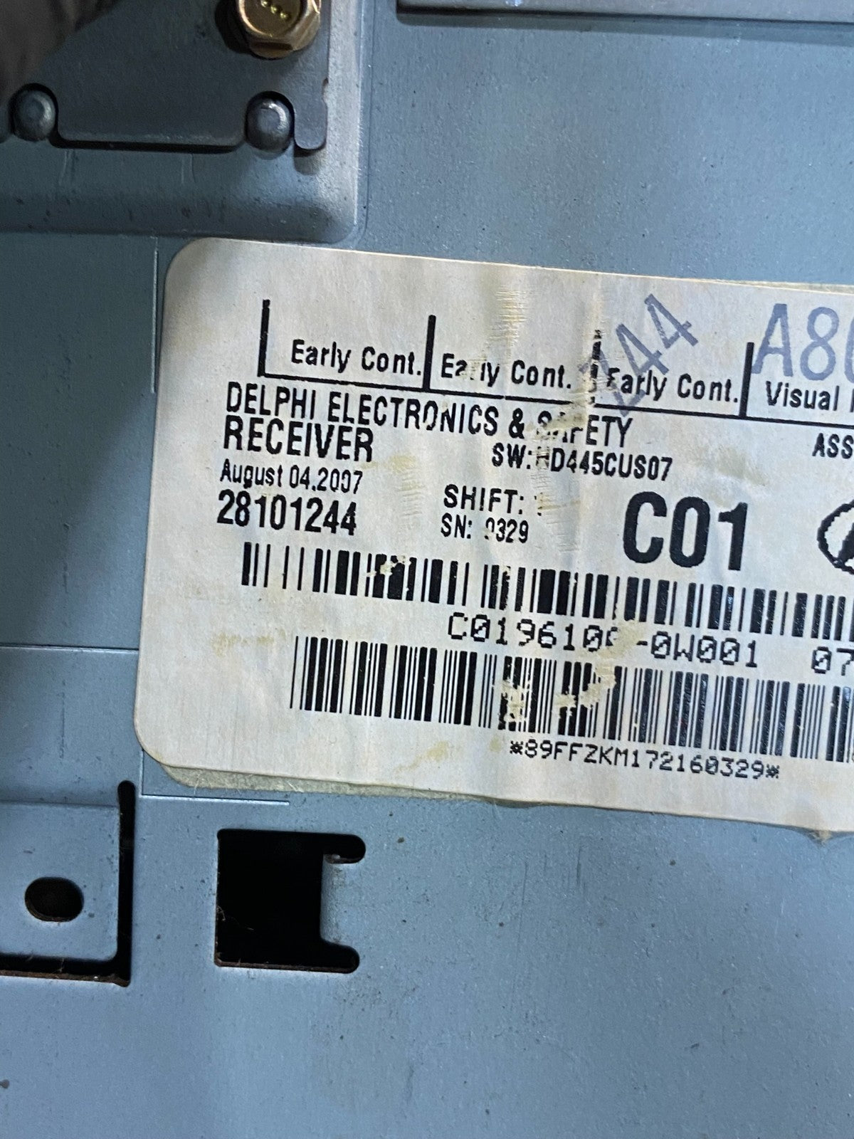 2007 2008 2009 Hyundai Santa Fe AM/FM Radio CD Player AE8134 DG6