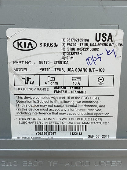2011 2012 2013 Kia Optima Am Fm Cd Player Radio Receiver AI7418 DG7
