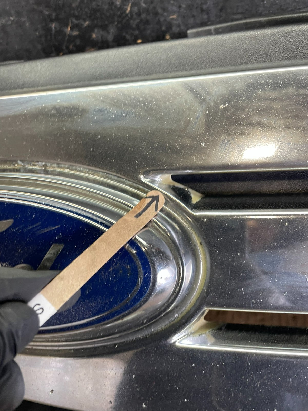 2007 2008 2009 2010 Ford Edge Front Upper Chrome Grill Grille Oem Y6458 DG6