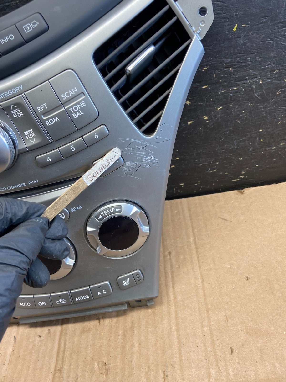 2006-2009 Subaru Tribeca Radio CD Player AC Climate Control Bezel Panel aa8144DG1
