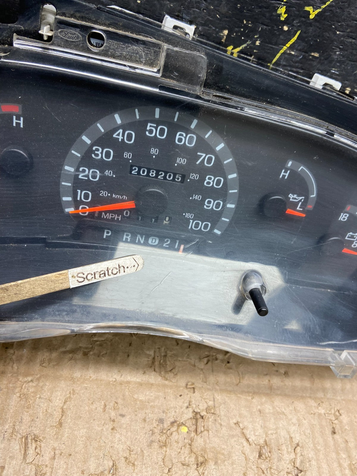 2001 - 2002 Ford Econoline E250 E350 Van Speedometer Instrument Cluster v7781 DG3