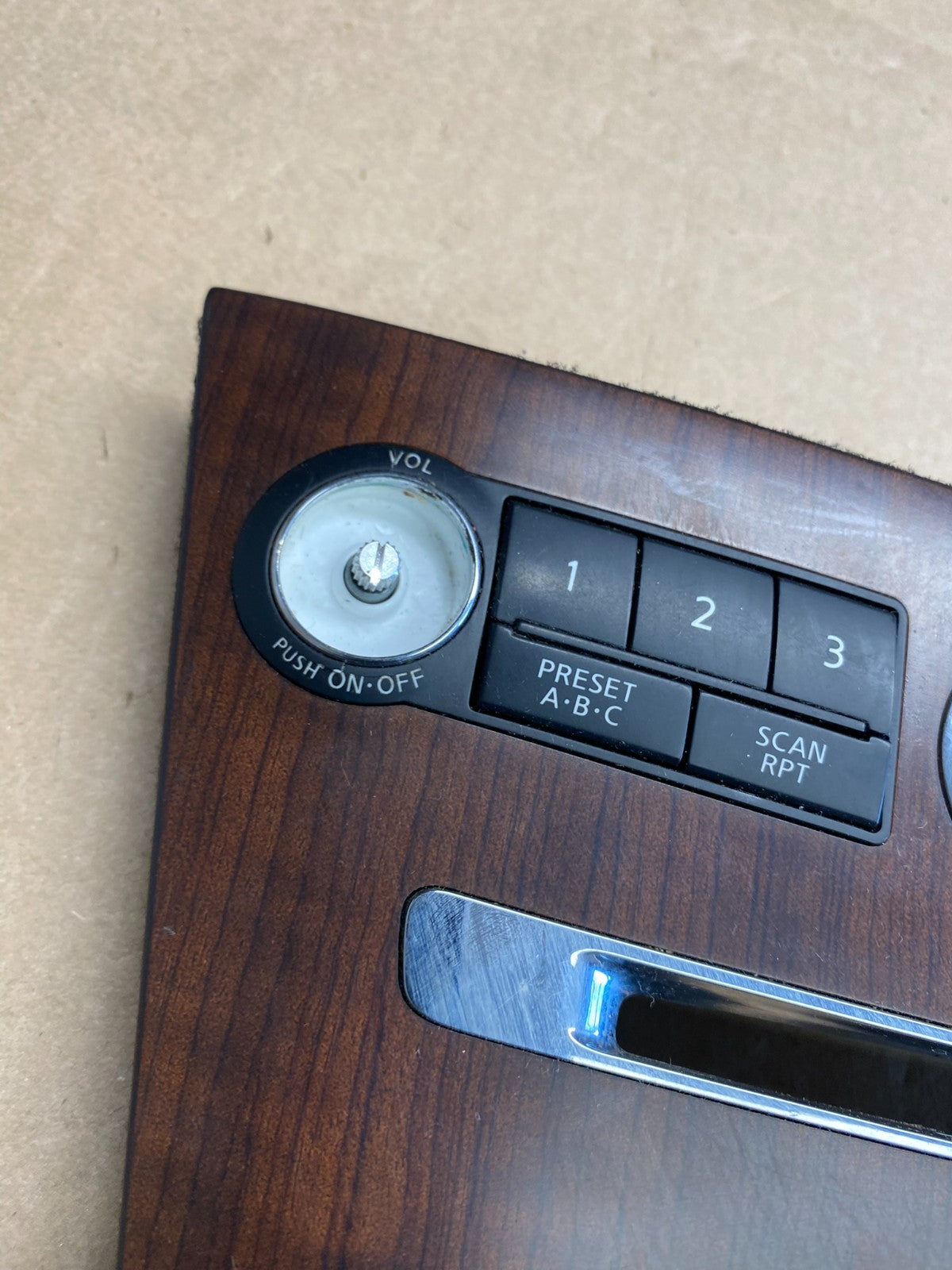 2008 2009 2010 Infiniti M35 Radio Clock Control Panel Plate AI2999 DG1