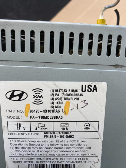 2011-2013 Hyundai Elantra Center Radio Climate Control Air Vent Bezel ac6300 DG5
