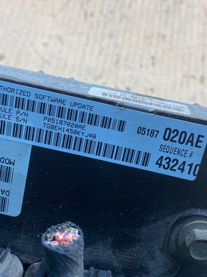 2008 to 2010 Dodge Charger 3.5L Engine Control ECM P05187020AE AH3358 DW2