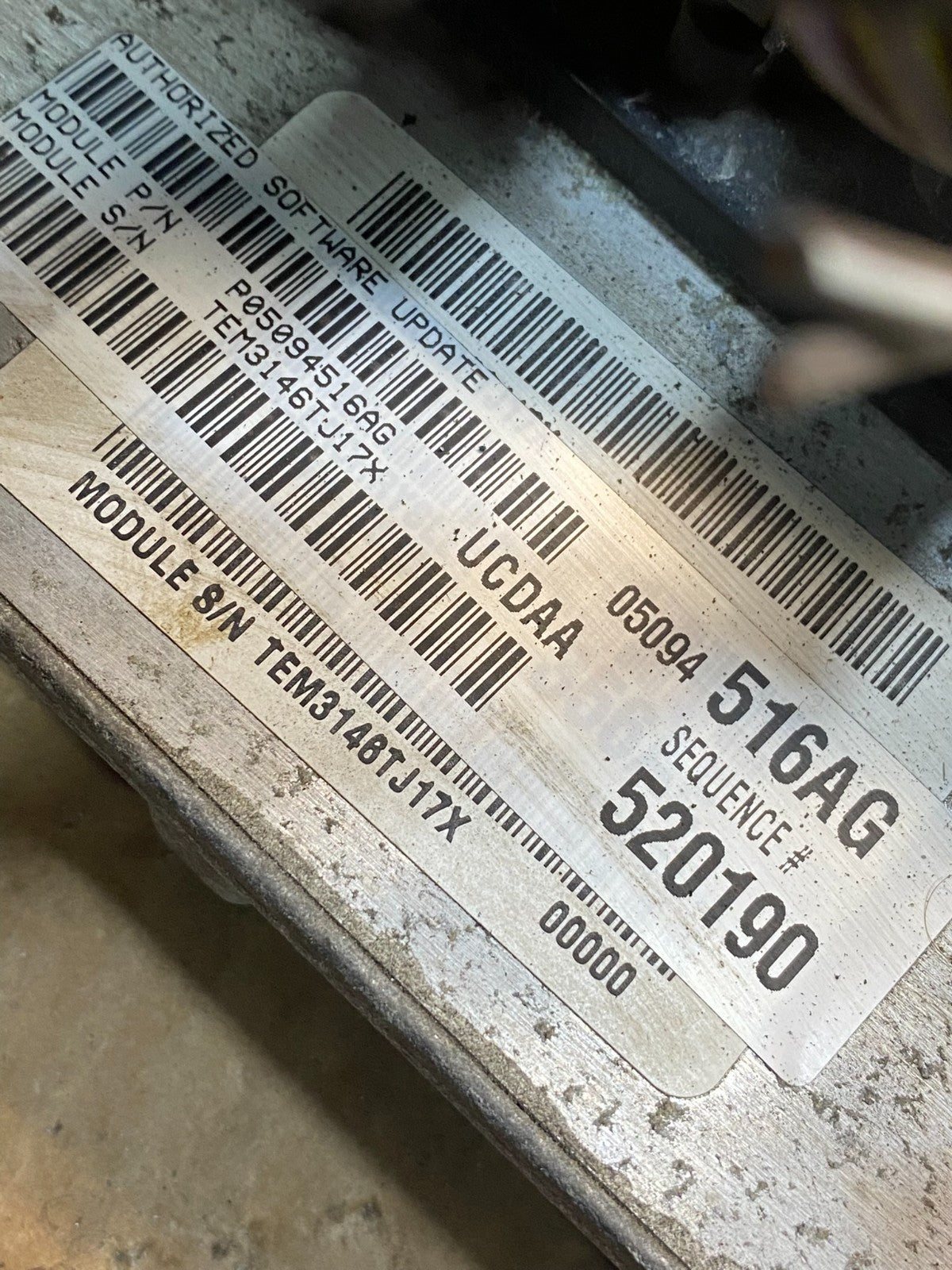2007 Dodge Ram 5.7L Engine computer p05094516ag ECM PCM ECU AI9791 DG2