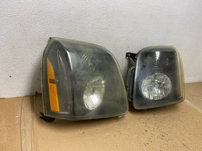 2007 - 2014 GMC Yukon Halogen Headlights Left+Right Side Set AH2853 DW1