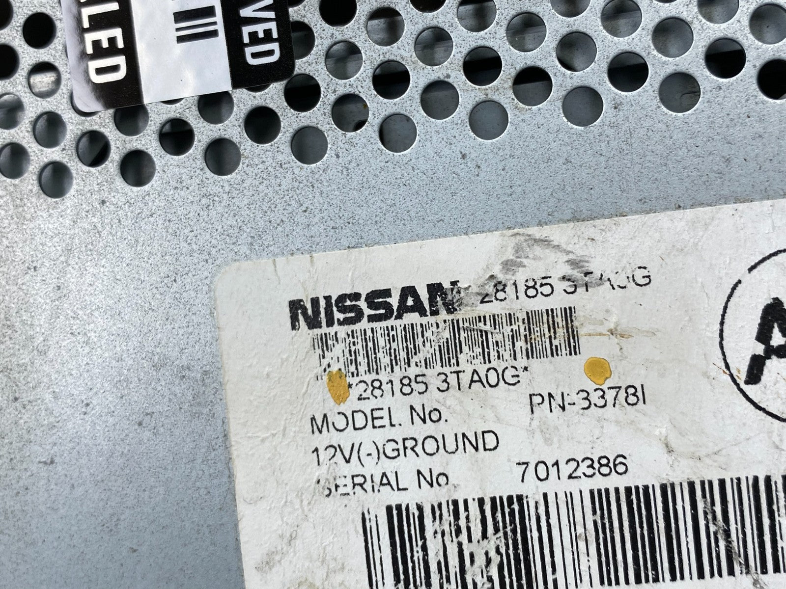 2013 to 2015 Nissan Altima Radio Cd Mp3 Player AUX Port 281853ta0g z7571  DG5
