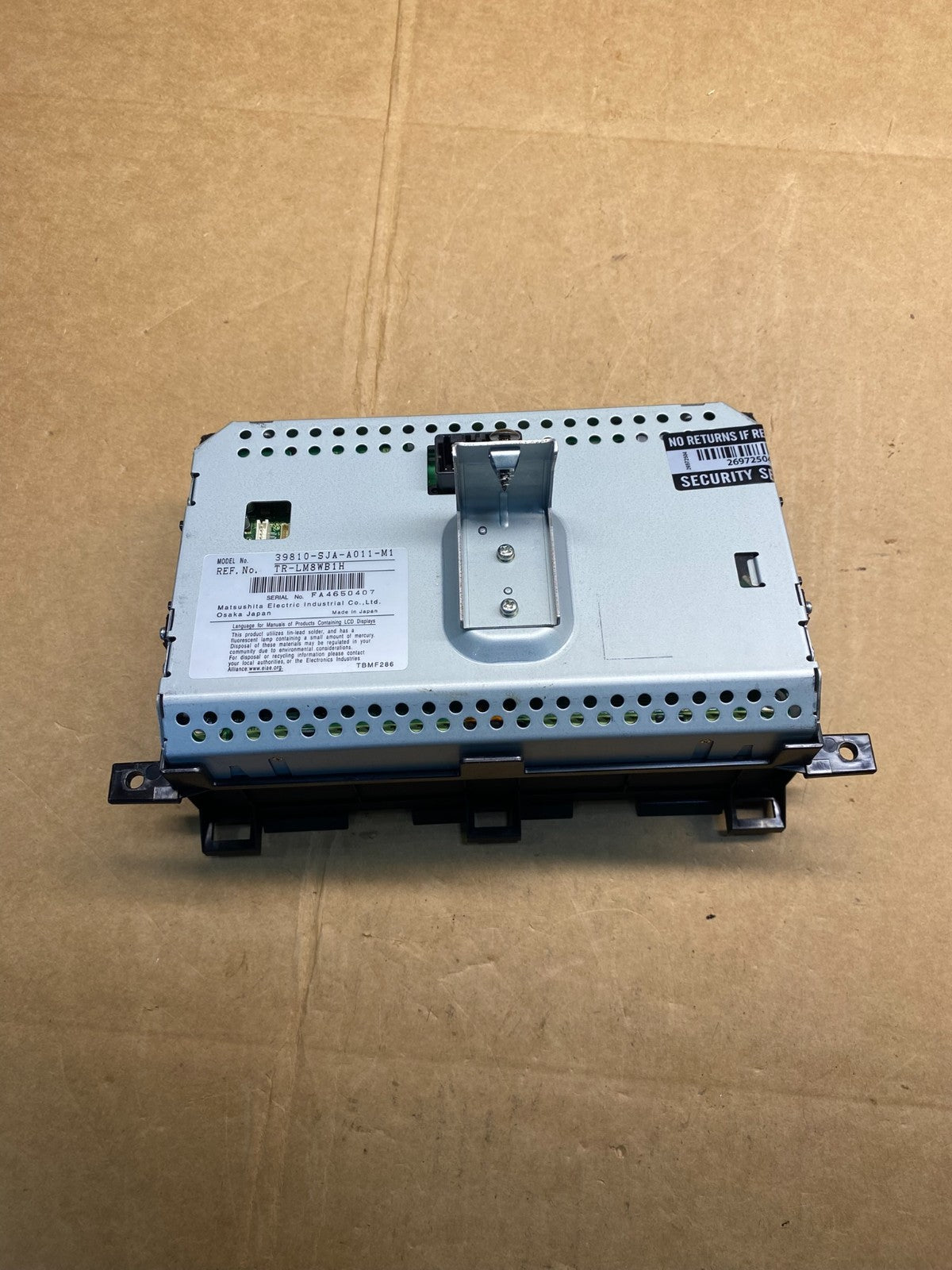 2005-2012 Acura RL Navigation GPS Information Display Screen AD3664 DG5