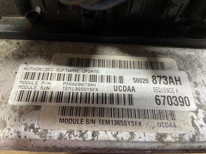 2005 Dodge Ram 1500 Engine Computer 5.7L ECM P56028873AH M97762