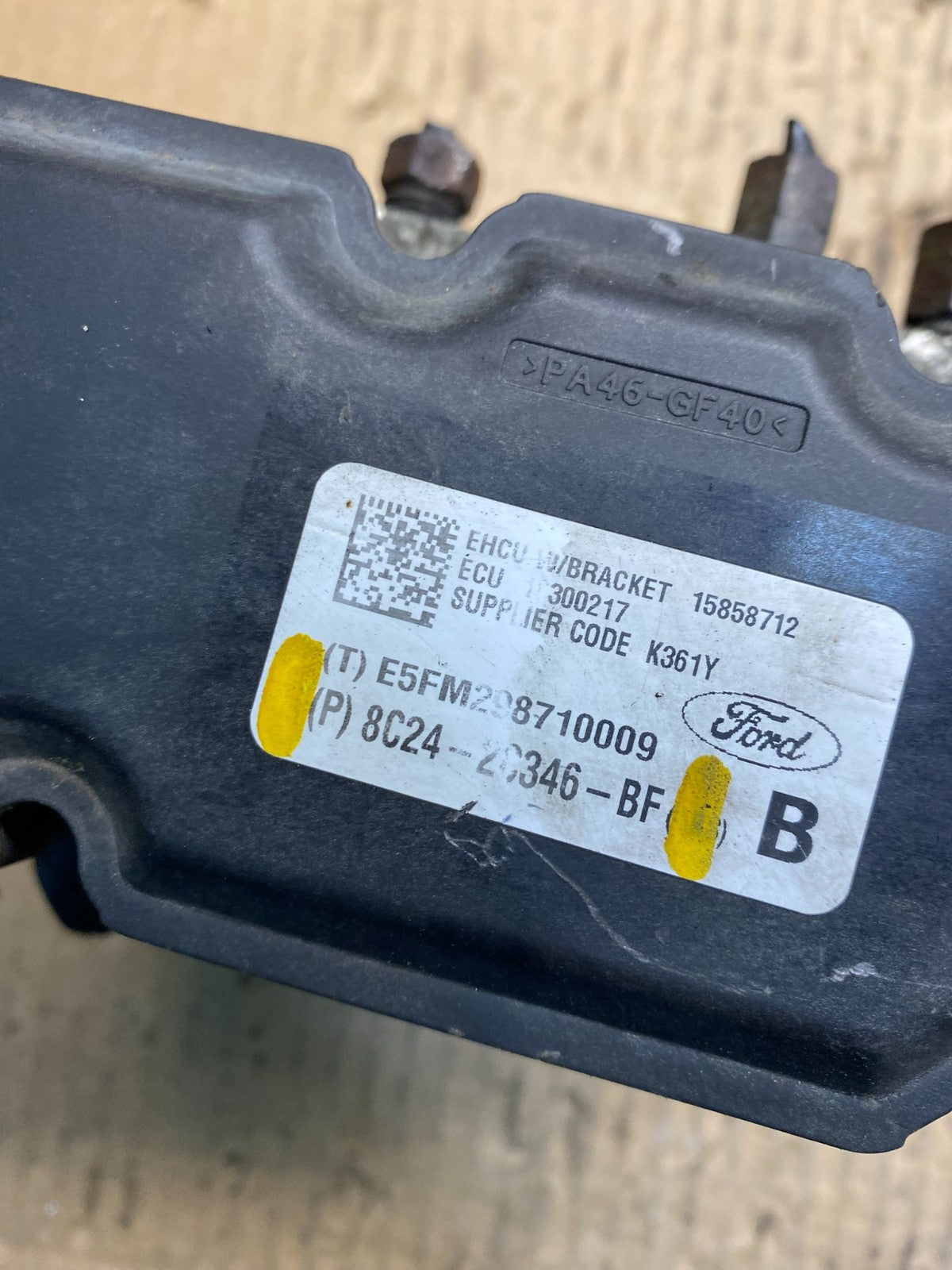 2008 Ford E150 Van ABS Anti-Lock Brake Control Module EHCU 8C24-2C346-BF U89096