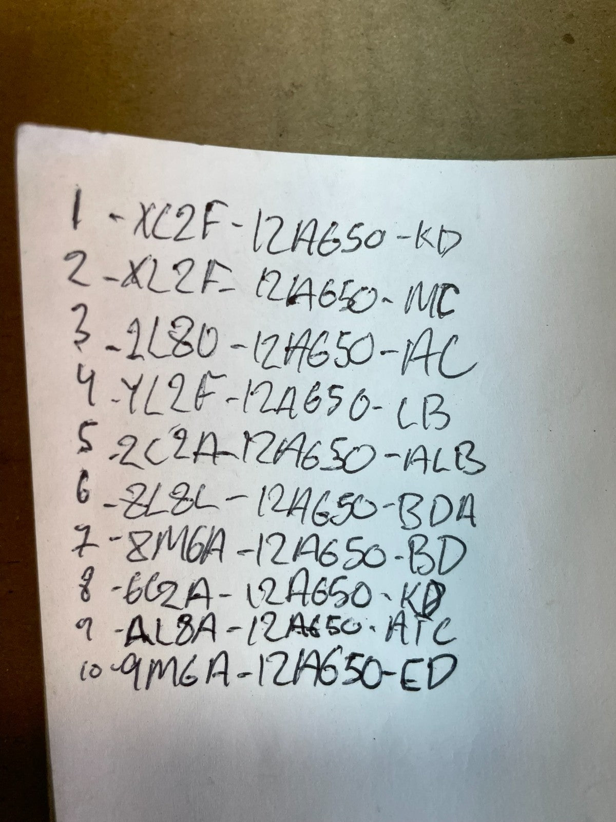 Mix of 10 Ford ECM Engine Computer Module AB71343