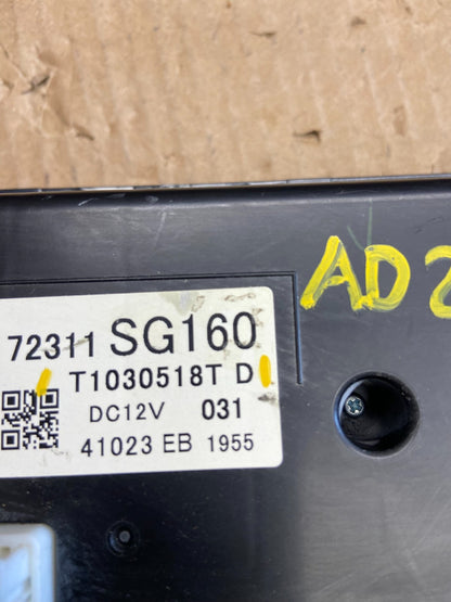 2012 to 2015 Subaru Forester Control Climate Heat Radio Air Vent Bezel AD2173 DG5