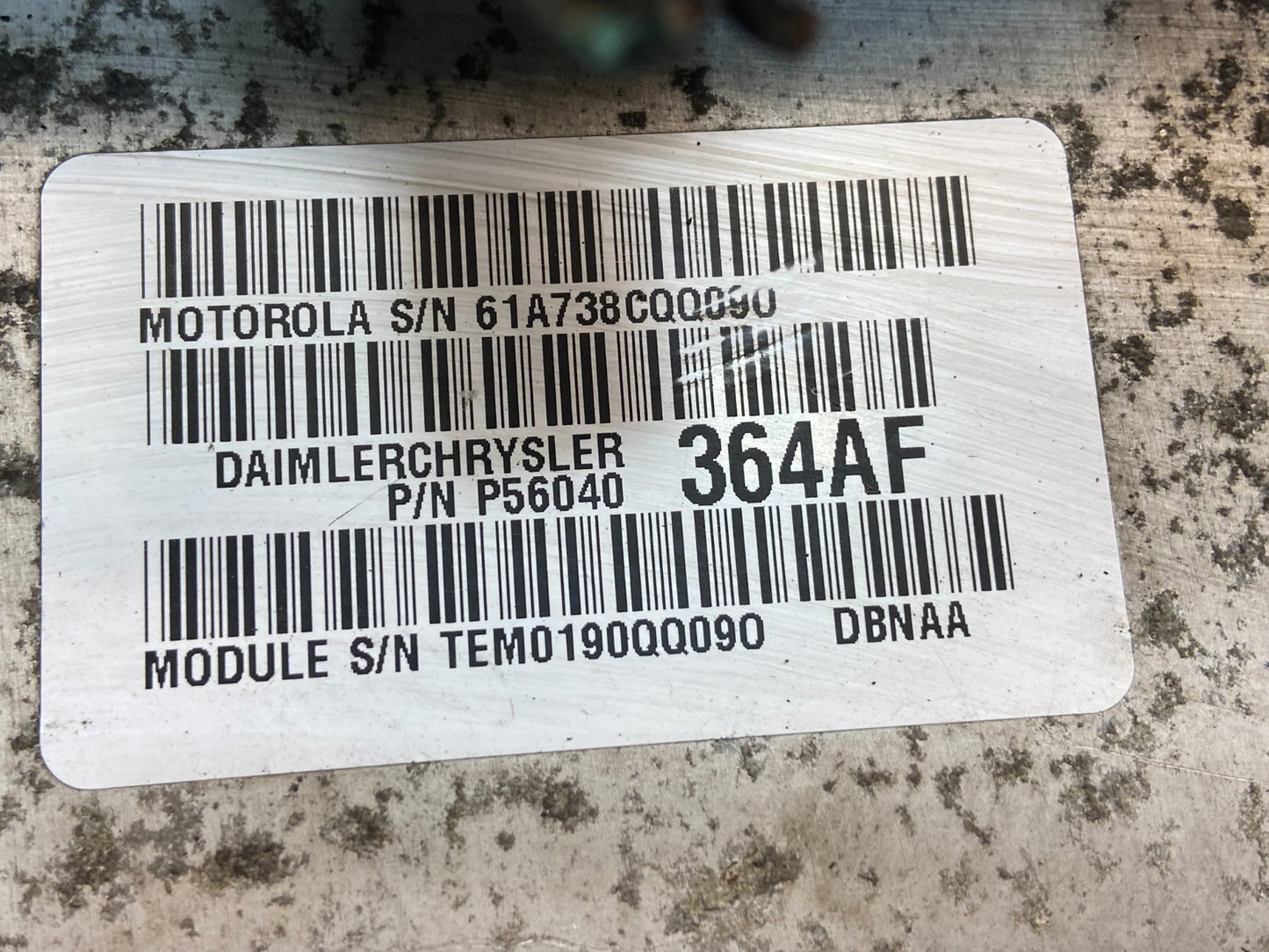 2000 Dodge Durango 4.7L Engine Computer Module ECU PCM P56040364AG AE4631 DG2