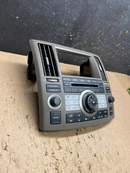 2006 to 2008 Infiniti FX35 Front Radio A/C Heater Switch Control Panel X1975 DG1