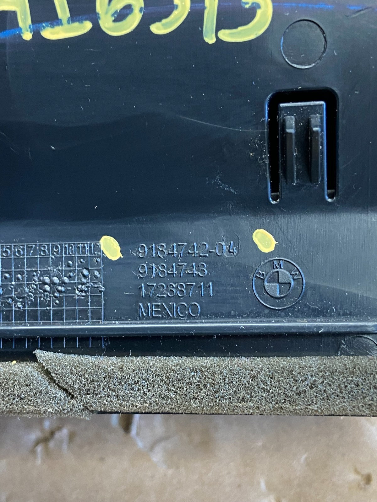 2011- 2017 BMW X3 F25 Center Dash Trim Molding w/ Air Vents AI6313 DW4