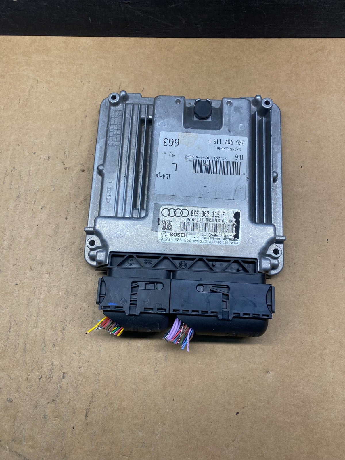 2013 to 2016 Audi A4 2.0L Turbo Engine Computer Ecu Pcm Ecm 8k5907115f AH5102 DG0